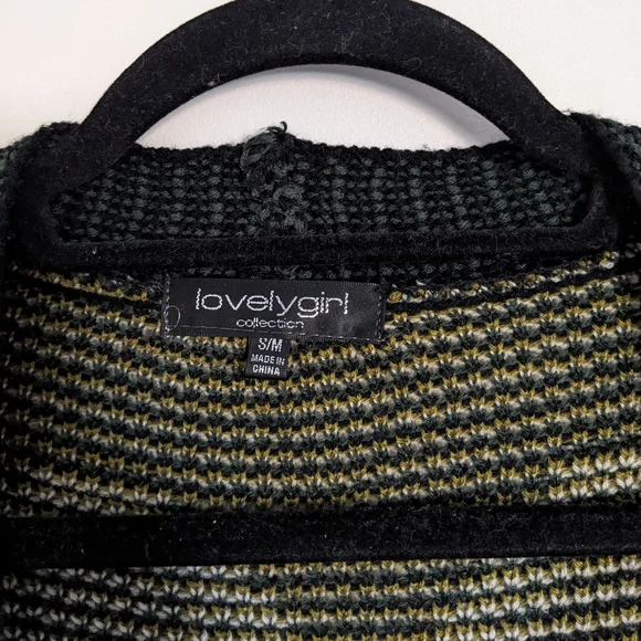 Patterned Open-Front Cardigan Sweater - Picture 5 of 6